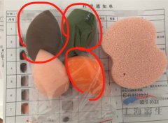 美妆海绵蛋染色-可用彩生牌水性色浆